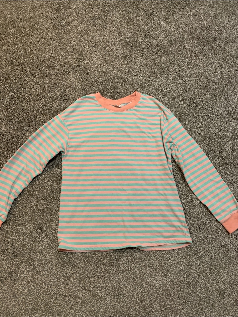 Mint orange thin sweater top